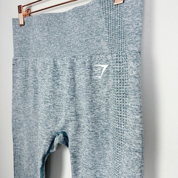 GYMSHARK | Vital Seamless Leggings in Marled Teal Women’s Size Medium - Picture 3 of 10